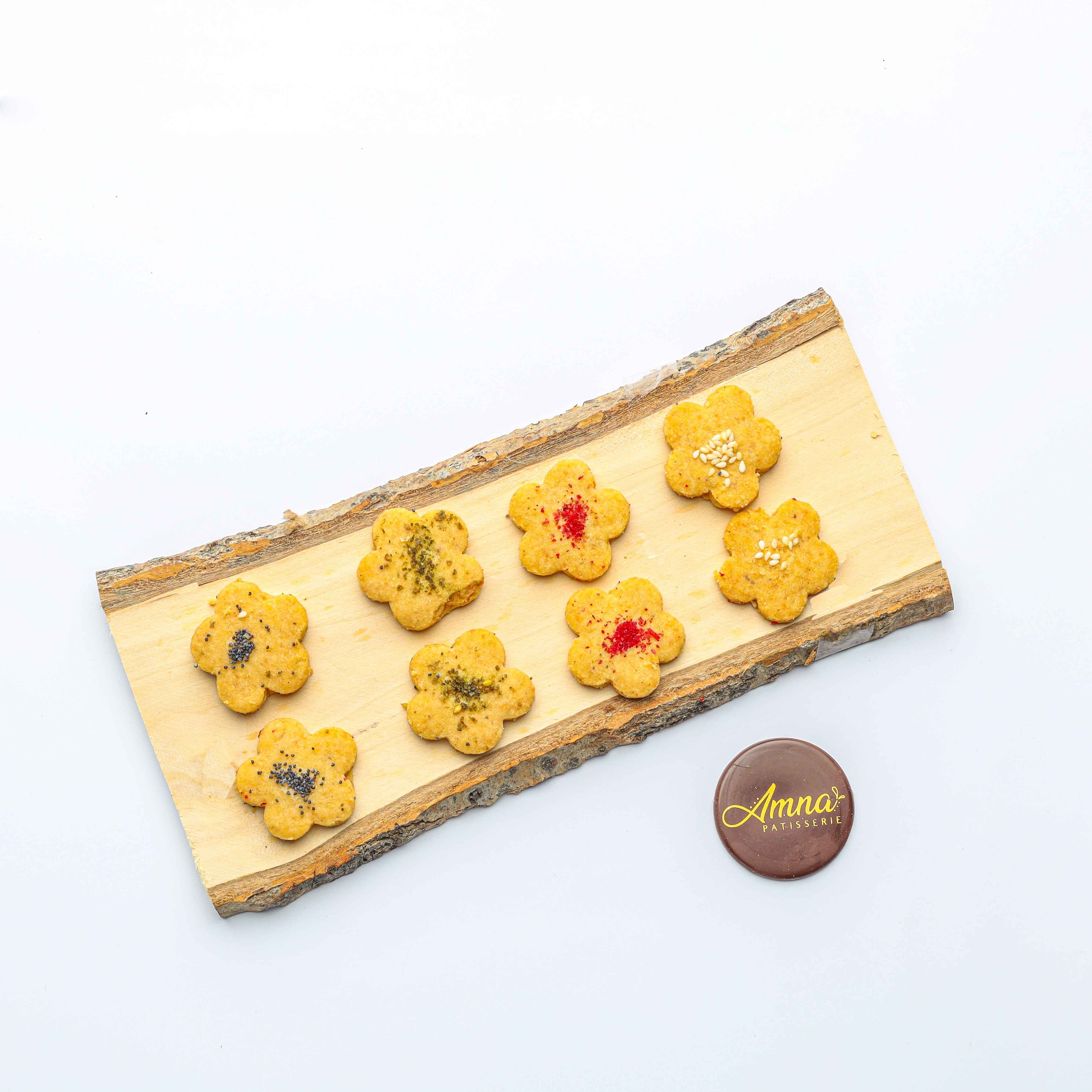 Salty Parmesan Flower Biscuit