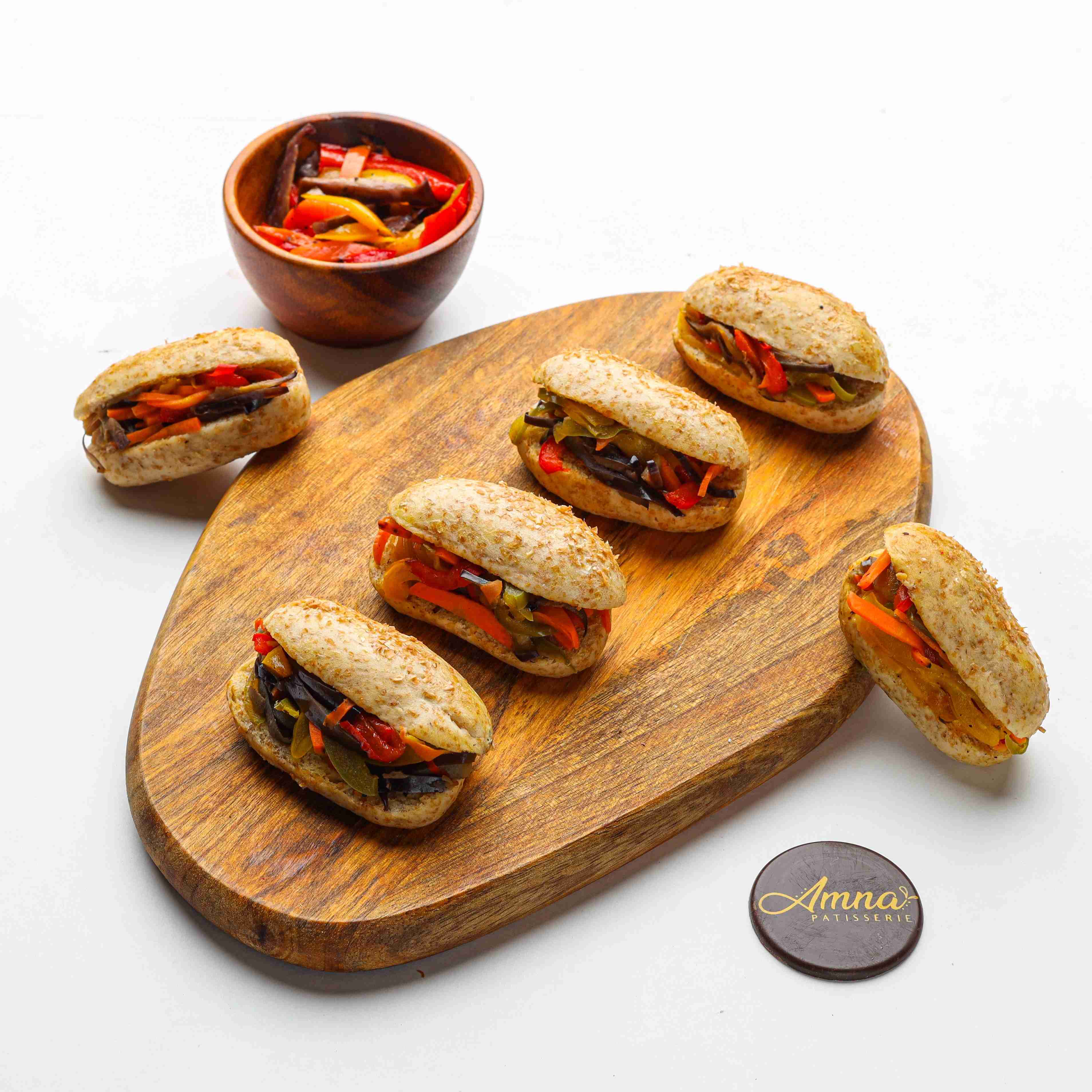 Grilled Vegetables Oval Sandwich (12 pieces)